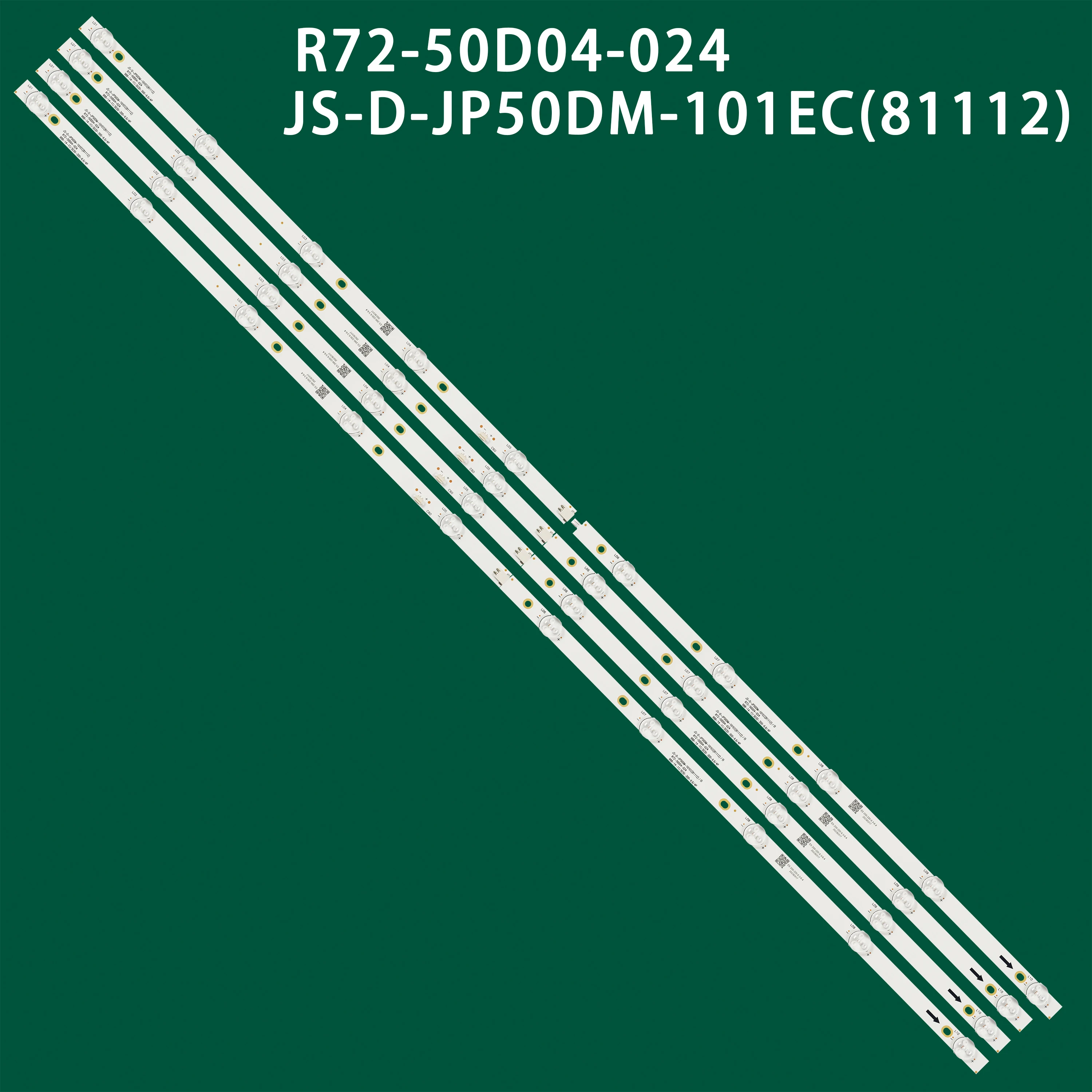 Фото Светодиодная лента 988 мм 6В для JS-D-JP50DM-101EC(81112) R72-50D04-024 988-14-1T/3030-300-6.6/4P E125436JF-AL 50LEM-1058/FT2C MS-L2608 №1