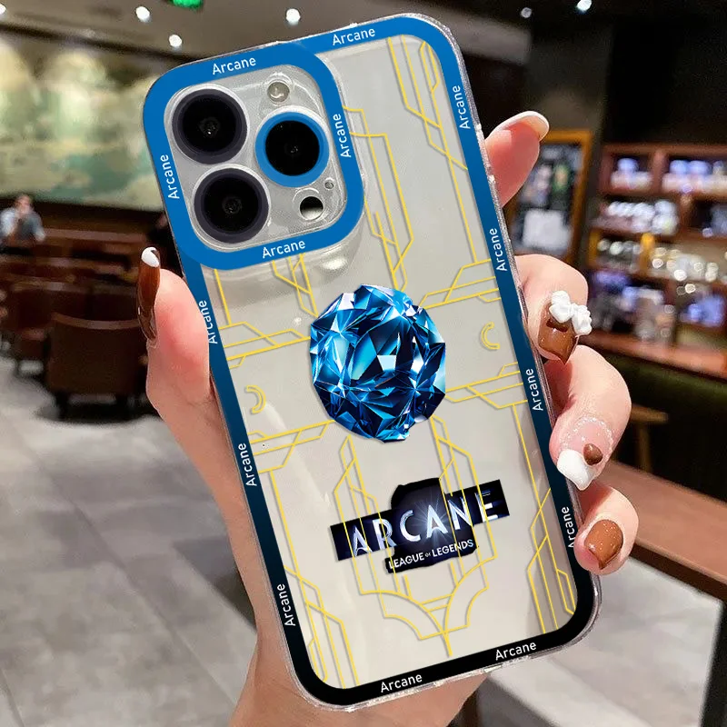 Чехол для телефона с изображением аниме Arcane Jinxs Xiaomi Redmi Note 13 12 11 10 9 8 Pro Plus 14C 13C 12C 4G 5G