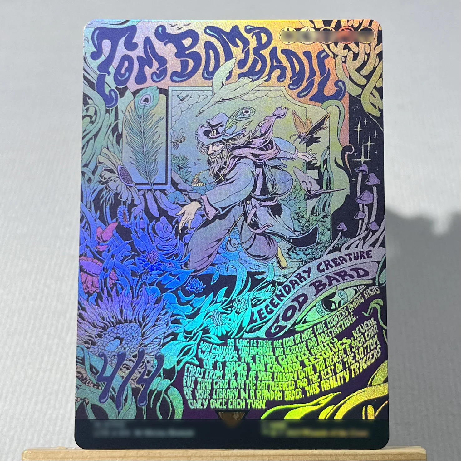 Фото LTR FOIL3-02 Tcg прокси волшебные карты Gandalf the White Спостерігатель в воде Питливая бандита Саурон, сбор темного лорда №3