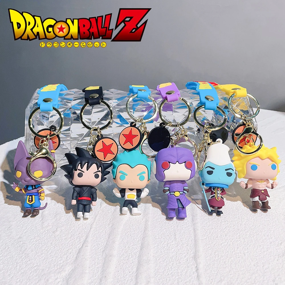 

Dragon Ball Keychain Cartoon Anime Keychains Beerus Son Goku Ozaru Vegeta Action Figures Key Chain Keyring Bag Pendant Gifts