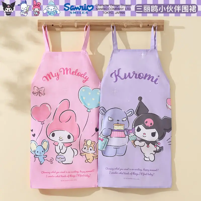 Новый аниме периферийный фартук Sanrio Kurome My Melody инновационная модная кухня милый