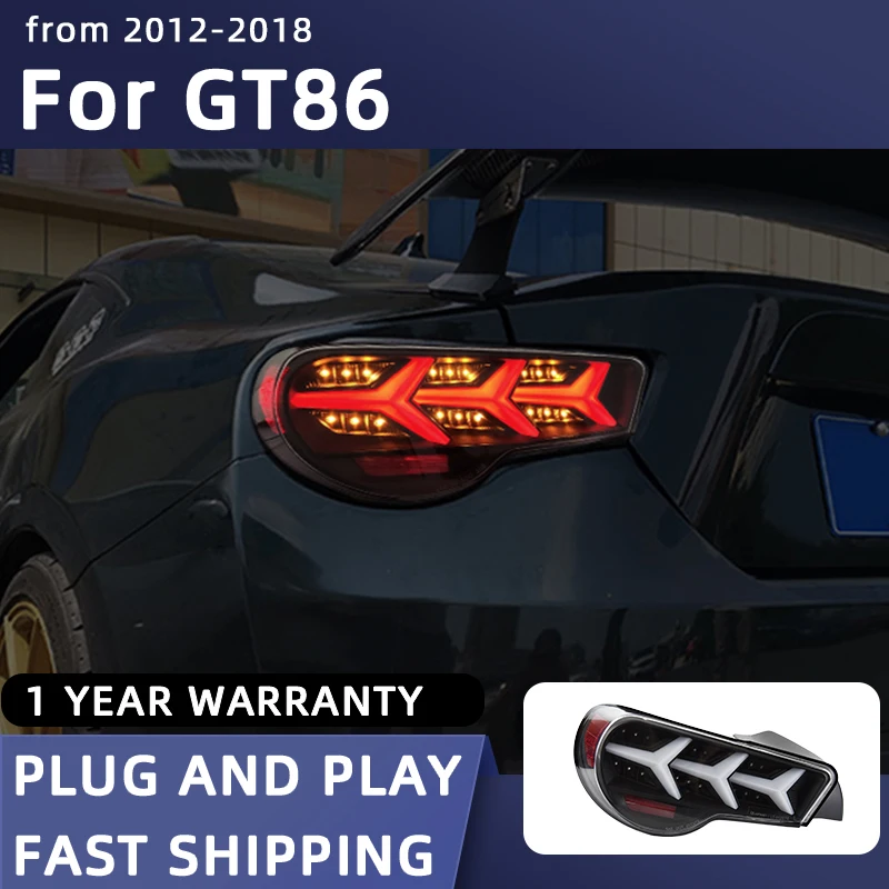 

Car Styling Taillights for Toyota GT86 LED Tail Light 2012-2018 Subaru BRZ Tail Lamp DRL Rear Turn Signal Automotive Accessories