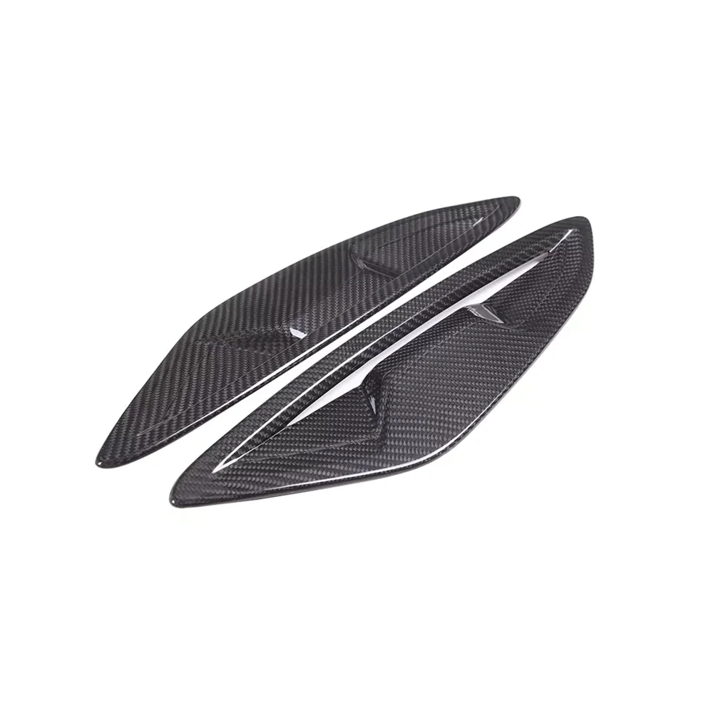 

Чехол из натурального углеродного волокна для автомобильного бокового брызговика, вентиляционной панели для BMW 8 серии 2019-22