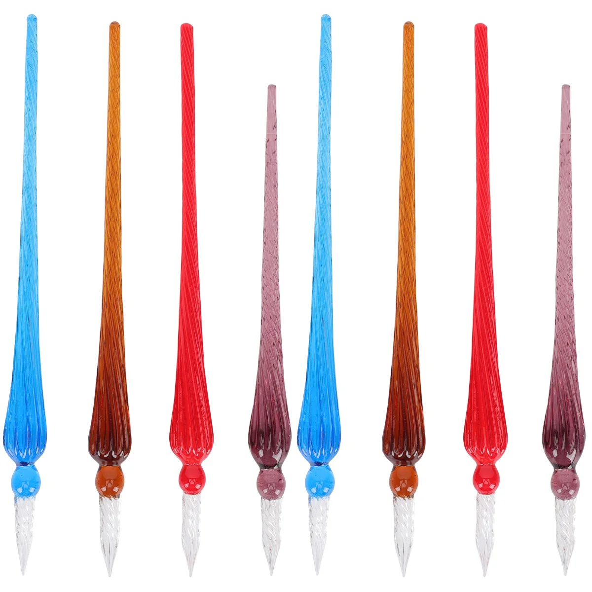 

8 Pcs Portable Glass Pens Multi-function Glass Dip Pens Delicate Signature Pens