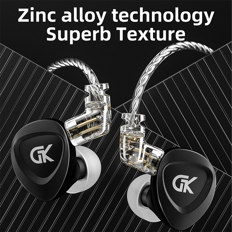 

KZ GSE Wired Earphone Noise Cancelling Headphone Hybrid Technology Driver In Ear Headset HD Call Microphone Sport Music Earbuds