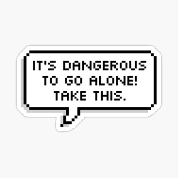 

It Is Dangerous Out There 5PCS Stickers for Cute Wall Luggage Laptop Art Bumper Print Kid Room Window Background Cartoon Decor