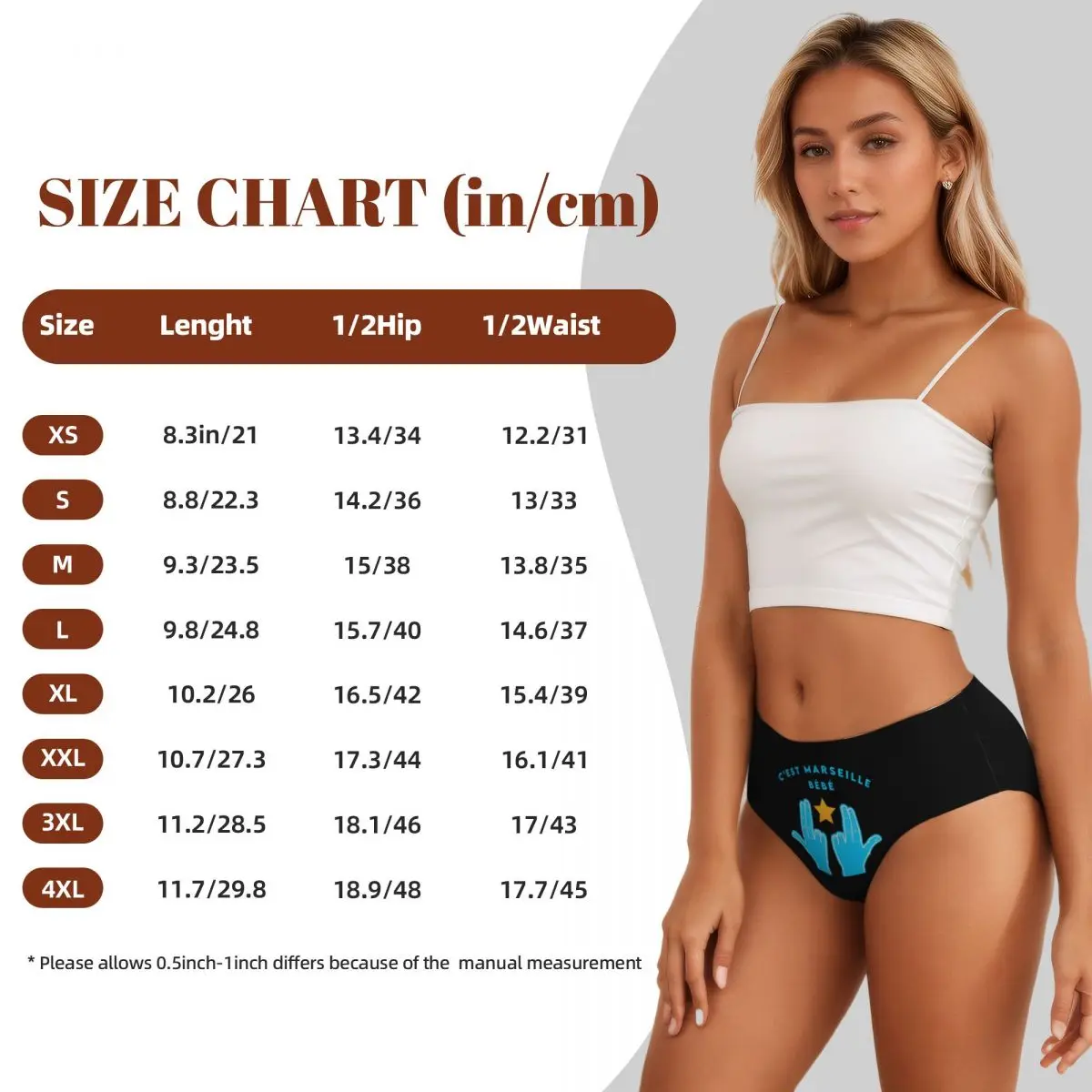 Короткие трусики Cɾst Marseille JUL на заказ женское комфортное эластичное нижнее