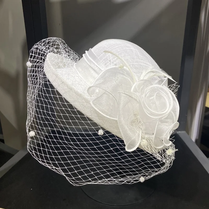 Шляпа женская с керлинговой сеткой корейская модная купольная Billycock элегантная