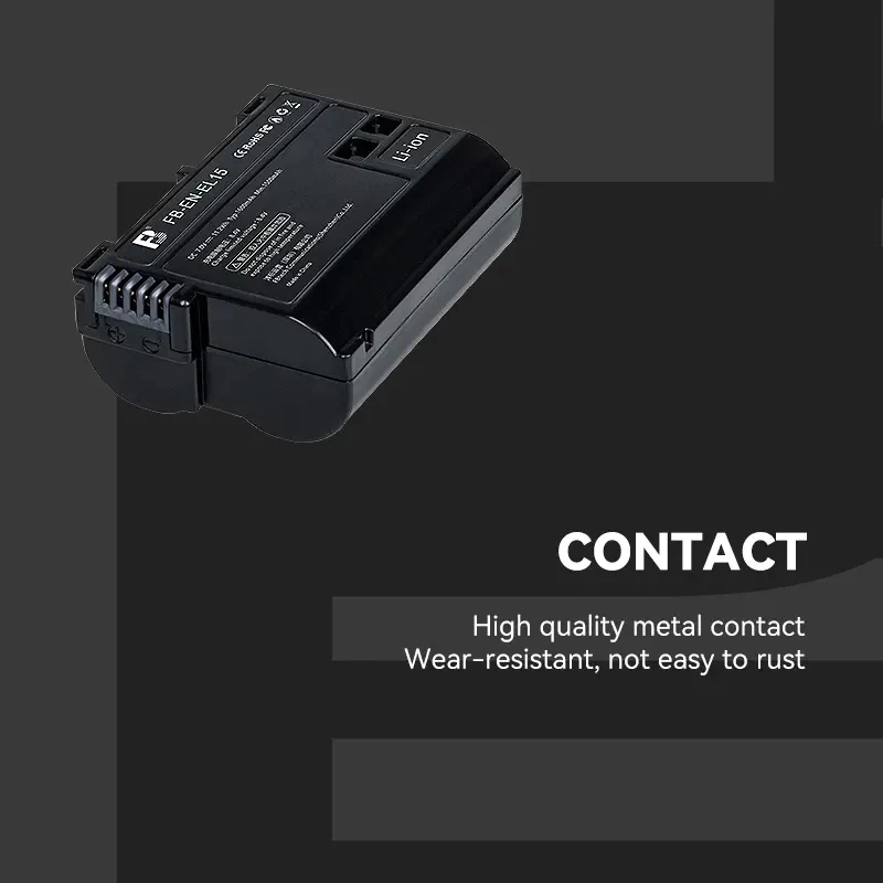 Аккумулятор FB EN-EL15 EL15C 1600 мАч для камеры Nikon Z7II Z6II D7500 D7200 D850 D780 Z5 D7100 D610 D800E