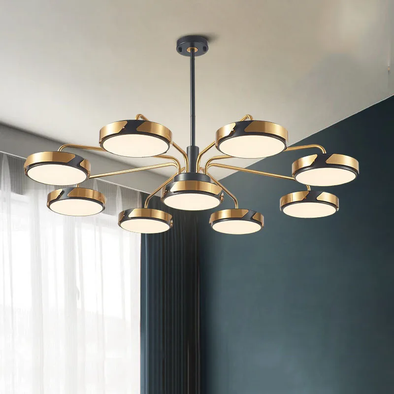 

Black and Gold pendant lights led industrial hanging lights modern pendant lamp fixture Home Decor lamp for bedroom