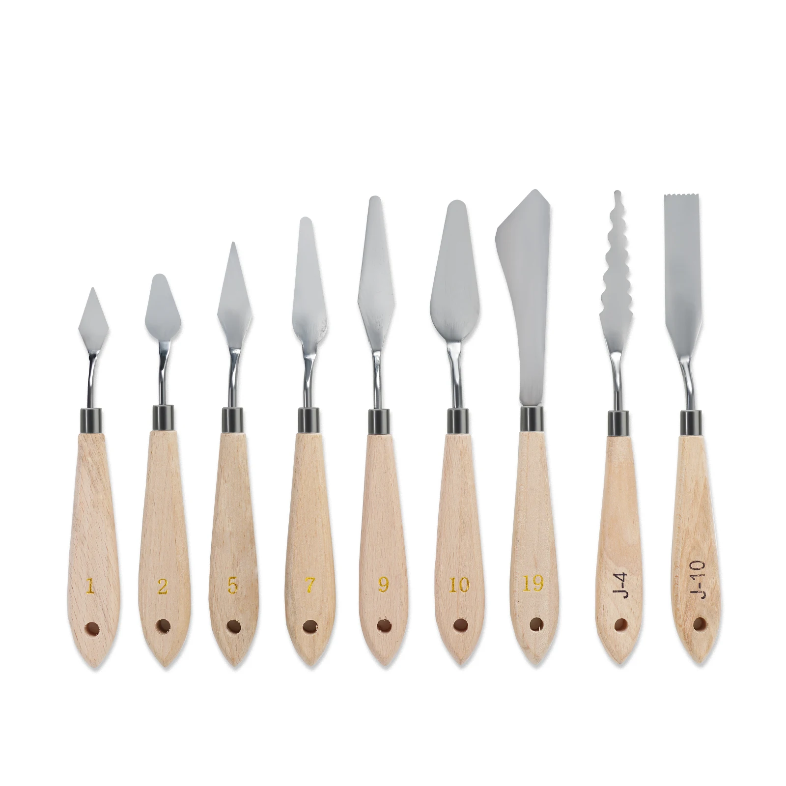 

Набор ножей для рисования из нержавеющей стали, 9 шт.