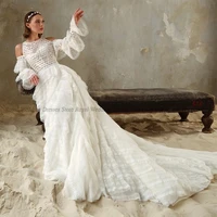 exquisitea line wedding dresses o neck cut out sashes draped sleeveless open back 2022 summer floor length gowns robe de ma