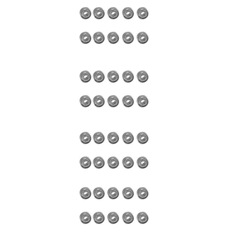 

40 шт. миниатюрные Герметичные Металлические экранированные метрические радиальные шарикоподшипники модели: Φ 2x5x2,5 мм