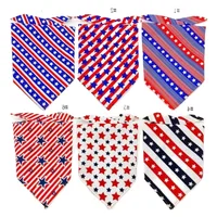 600pcs/lot Pet Dog Puppy Cat Polyester Flag Bandanas Collar Scarf Tie Handkercheif