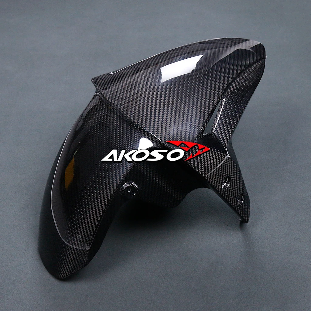 _ 100% 3K полный углеродное волокно мотоциклетный передний брызговик комплект