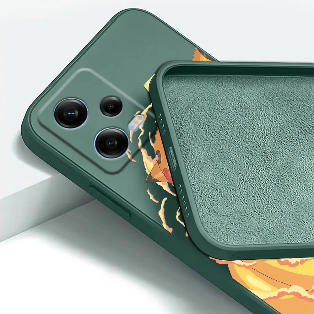 Чехол для телефона с аниме покемоном Gengar Pikachu силиконовый чехол Xiaomi Redmi Note 13 Pro Plus 12