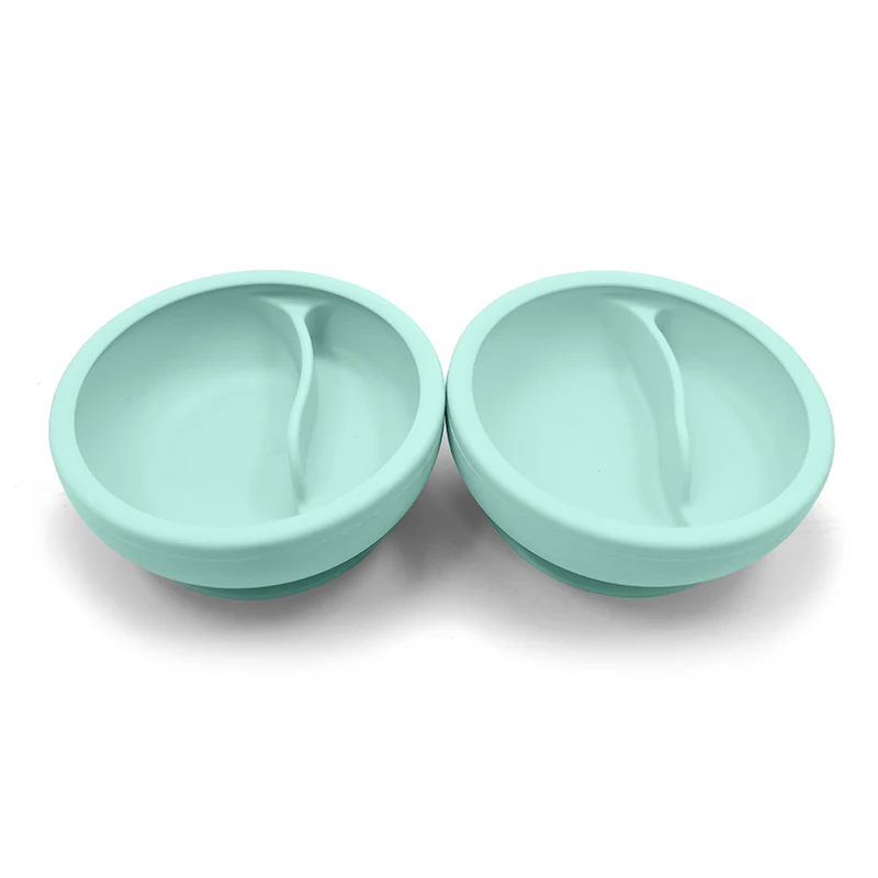 

Baby Full Silicone Suction Cup Separate Grid Bowl Children's Complementary Food Tableware Baby Silicone Bowl Tableware