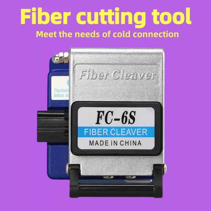 

FC-6S Fiber Cleaver FTTH Optical Fiber Cable Cutting Tools Fiber Cable Cutter Knife 16 Surface Blade Metal Material