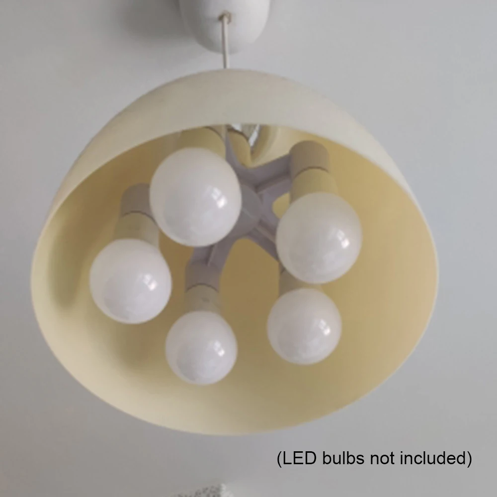 Адаптер лампочки с разветвителем и держателем E27 LED Base Light Screw to Splitter Adapter Lamp Holder Socket Bulb Converter 3 in 1 / 4 5 on.