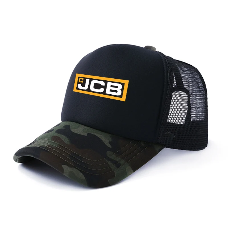 Excavator JCB Trucker Cap Men Hat Baseball Cap Cool Summer Unisex Mesh Net Caps dad cap Snapback 