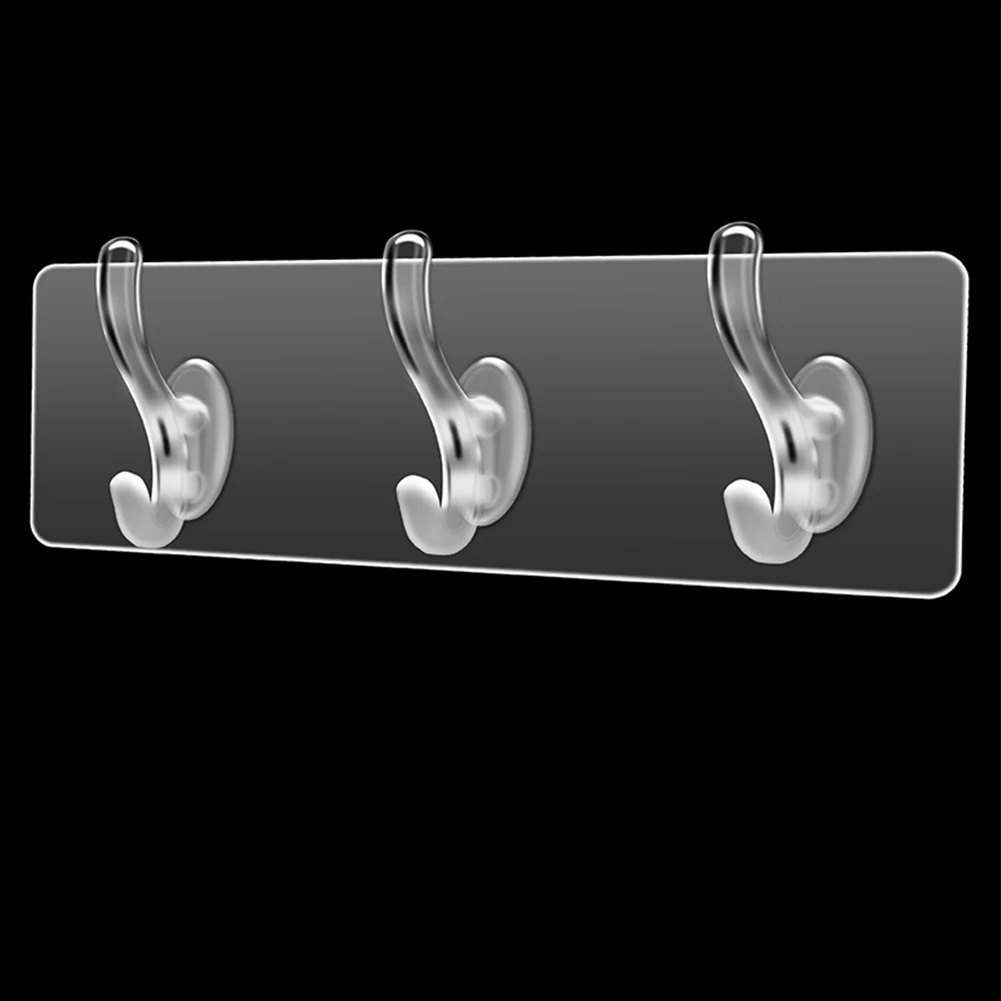 Многоцелевой крючок свободного размера прозрачный клейкий материал ПВХ