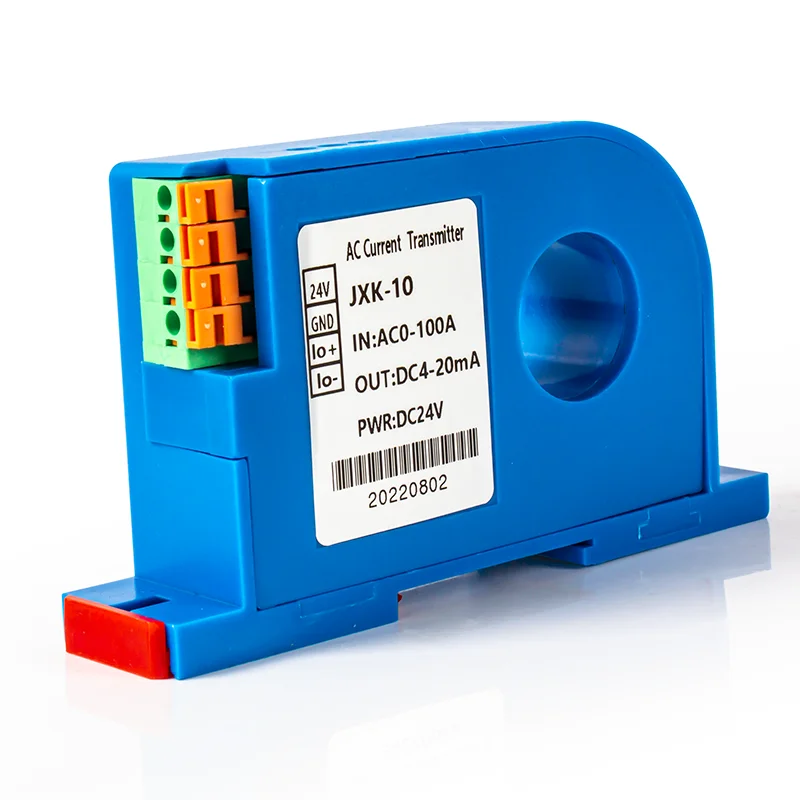 

DC Current Transmitter 50A 100A AC Current Transducer 4-20mA 0-10V Current Sensor RS485 22mm Hall Current Sensor Transmitter