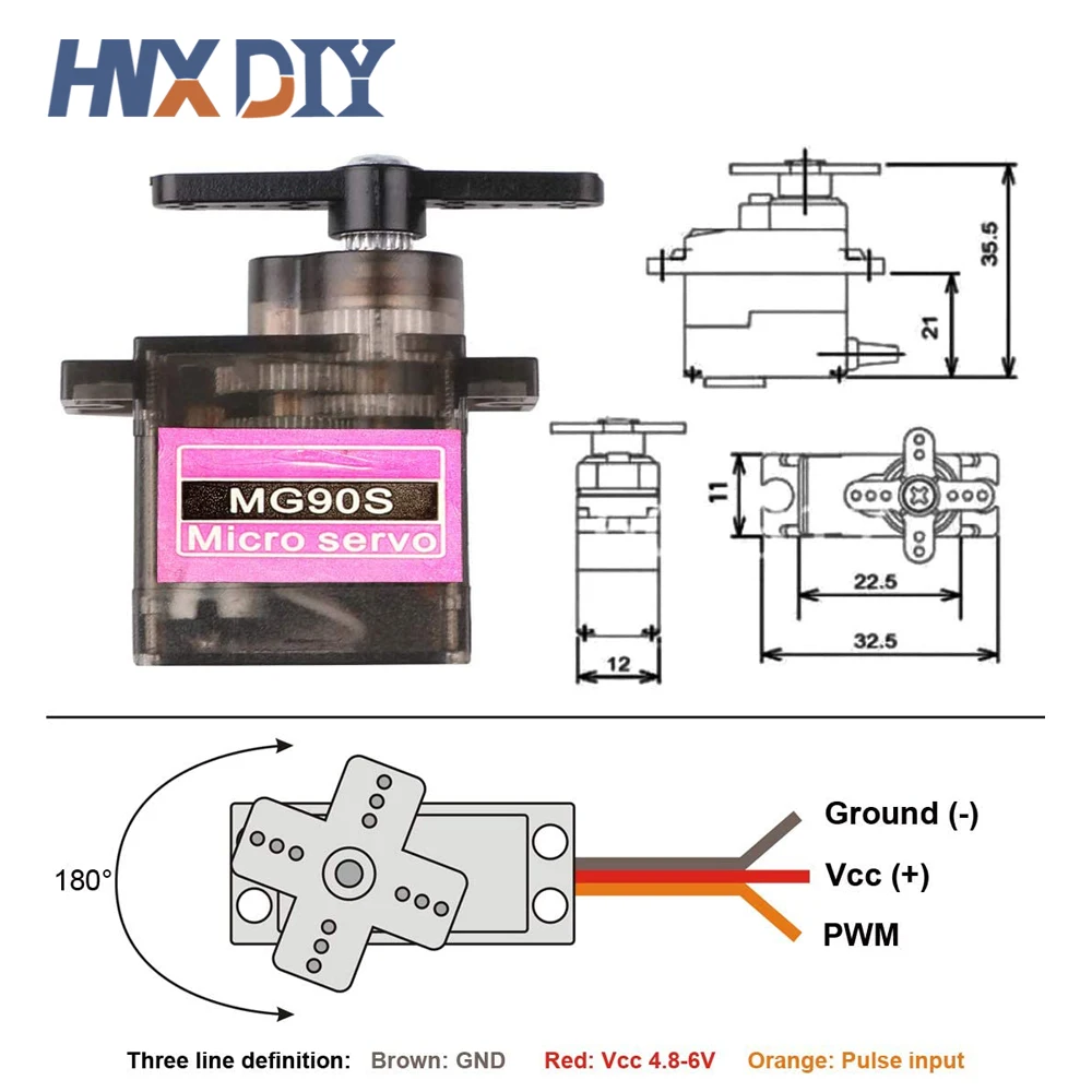 5/10 шт. MG90S металлическая Шестерня RC Micro Servo 13 4g мотор для ZOHD Volantex самолета вертолета