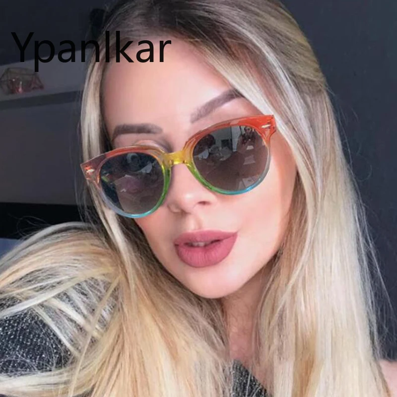 

Новинка Круглые женские круглые солнцезащитные очки модные градиентные очки высокого качества женские солнцезащитные очки винтажные мужс...