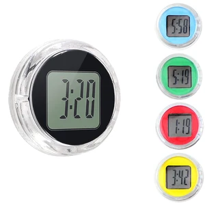 1Pc Mini Waterproof Motorcycle Bike Sticky Digital Display Clock Watch Motorcycle Decoration Auto Ca in USA (United States)