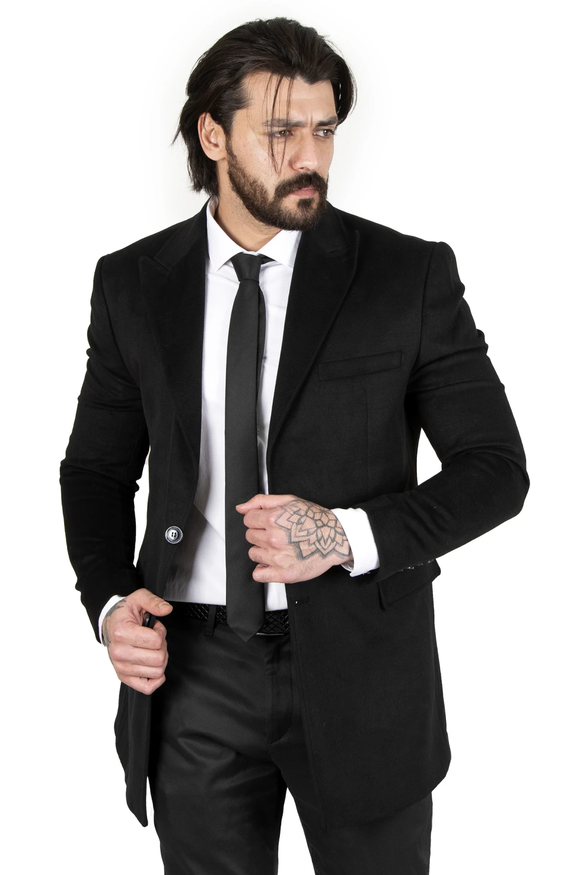 DeepSEA wide collar narrow cut cachet coat 2202000