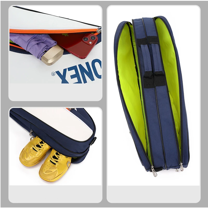 New Original YONEX Badminton Racket Bag With Shoes Compartment Hold Up To 4 Rackets Men Women Sports Backpack Badminton Bag