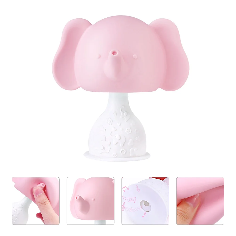 

1Pc Baby Teething Infant Teething Elephant Teether Handheld Shaker