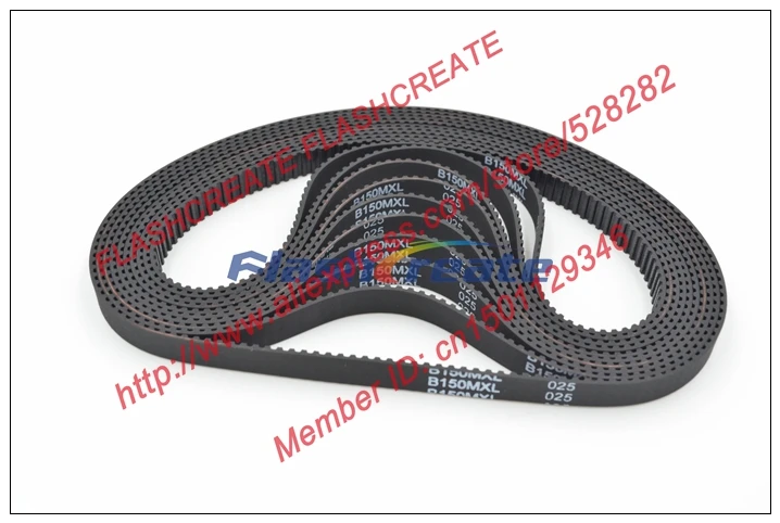 10 шт. B150 MXL зубцы ремня 150 ширина 6 35 мм = 025 дюйма длина 304 80 120 дюймов резиновый