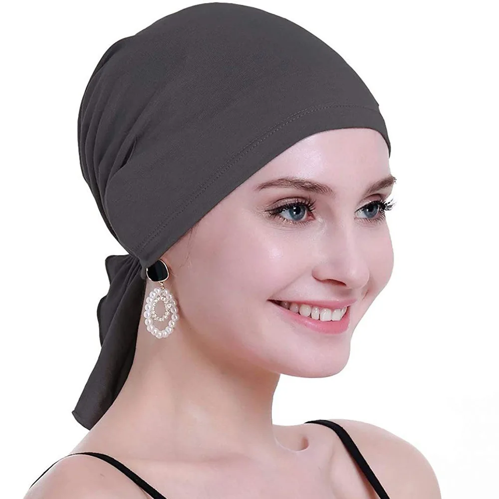 Under Scarf Hijab Cap Women Stretch Under Caps Solid Color Hijab Under Scarf Woman Hijab Cap Unisex Hijab Hats Turbans for Women