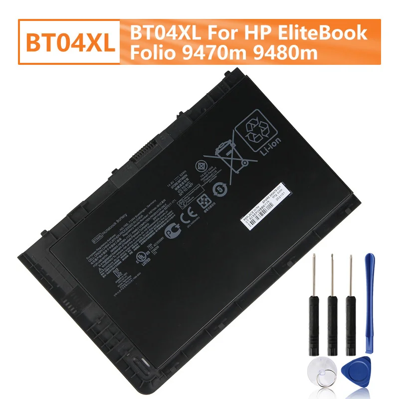 Сменный аккумулятор BT04XL для HP EliteBook Folio 9470m 9480m BA06XL H4Q47AA 687945 -001 Аккумулятор 3400 мАч