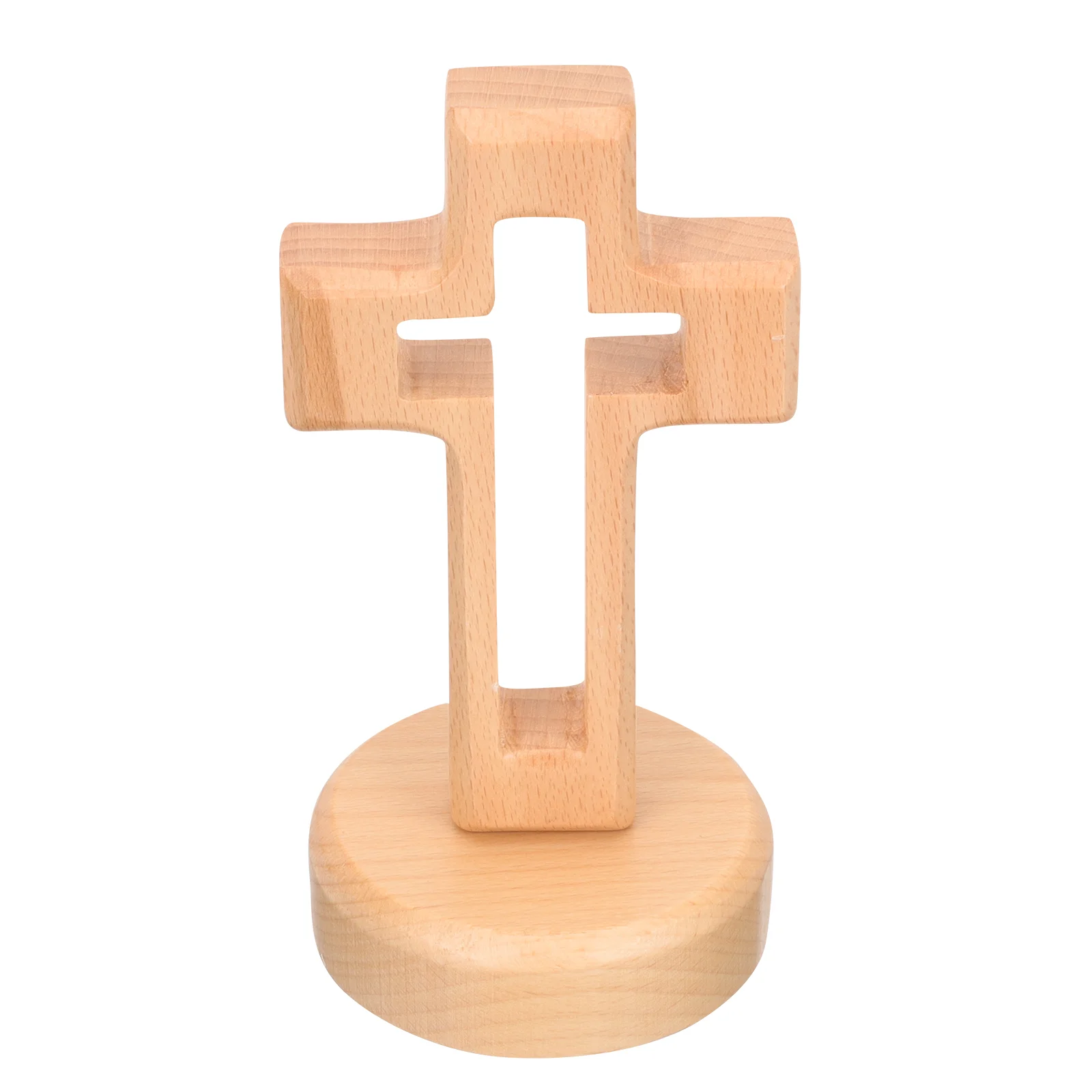 

Cross Wood Wooden Crucifix Standing Decor Religious Table Rainbow Baby Gifts Jesus Crosses Wall Christian Holy Ornament Catholic