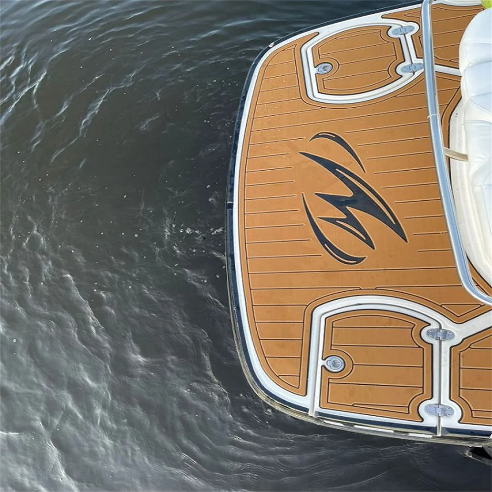 Фото 2018 Monterey M225 Swim Platform Pad Boat EVA Foam Faux Teak Deck Floor Mat SeaDek MarineMat Gatorstep Style Самоклеящийся hd75 №5