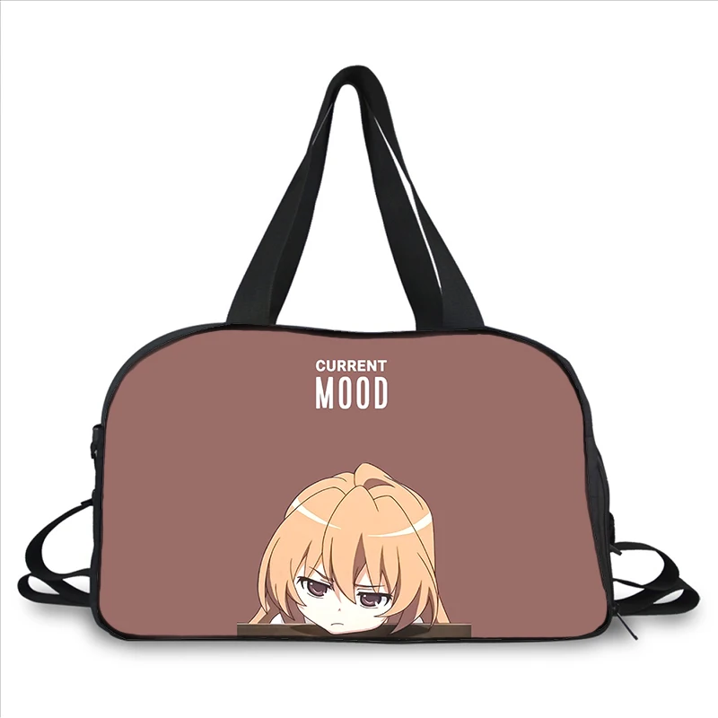 Anime Toradora Aisaka Taiga 3D printing fashion trend portable large capacity multi function messenger bag travel bag