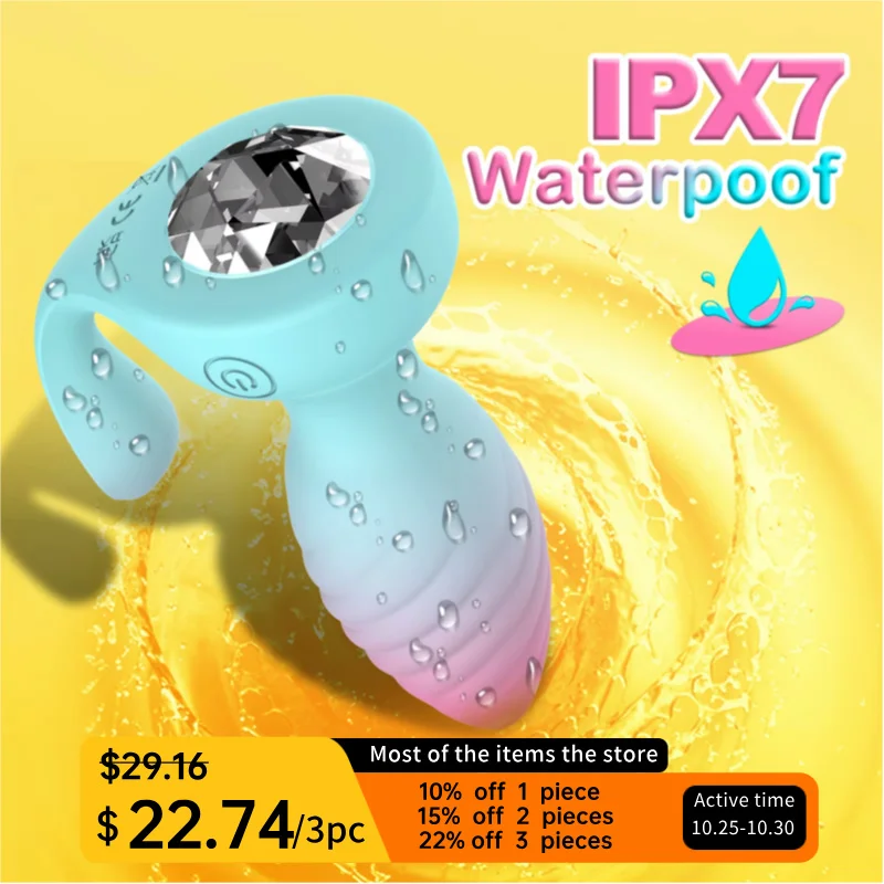 18+ Секс-игрушки для взрослых женщин с двумя двигателями анальная пробка вибратор