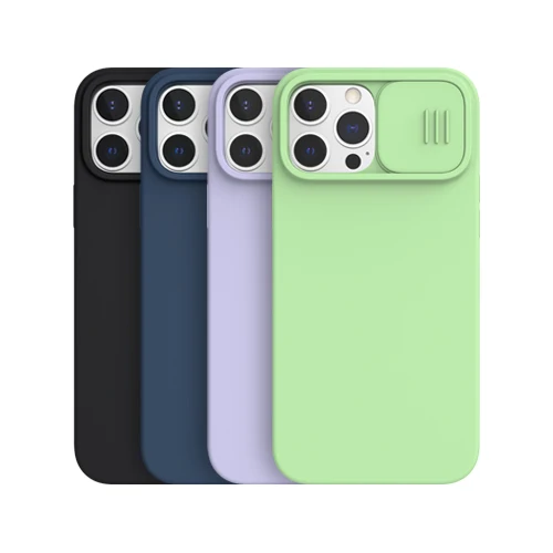 

Роскошный силиконовый чехол с жидкостью для камеры для iPhone 13 Pro Max CamShield, шелковистый силиконовый чехол для iPhone 13 Pro Mini