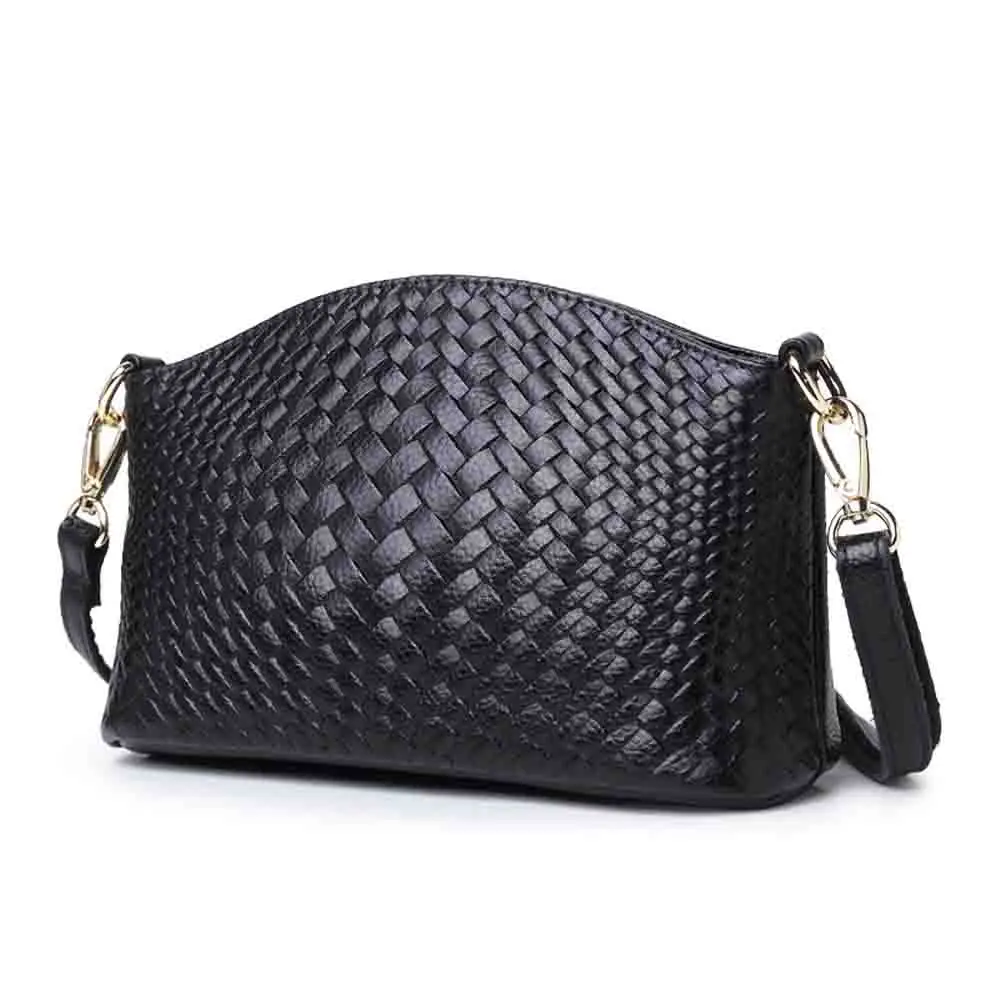 

MS Luxury Genuine Leather Knited Women Tote Bag Daily Clutches Crossbody Shoulder Bag Female High Quality Woven Purses 2022 New