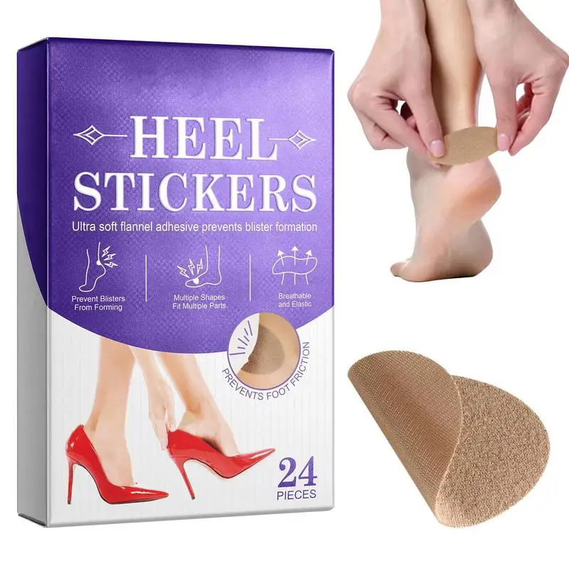 

Heel Sticker Pad | Heel Protection Flannel Sticker Moleskin Blister Bandages | Protection from Shoe Friction with Soft Padding B