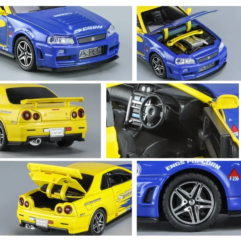 Модель гоночного автомобиля Nissan Skyline Ares GTR R34