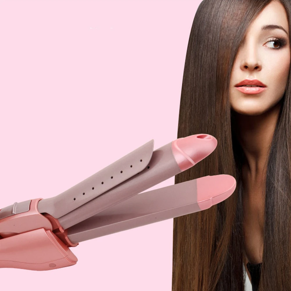 

Быстронагревающийся гофрированный выпрямитель для волос 2 в 1 Pro мини выпрямитель для волос Быстронагревающийся щипцы для завивки кукурузн...