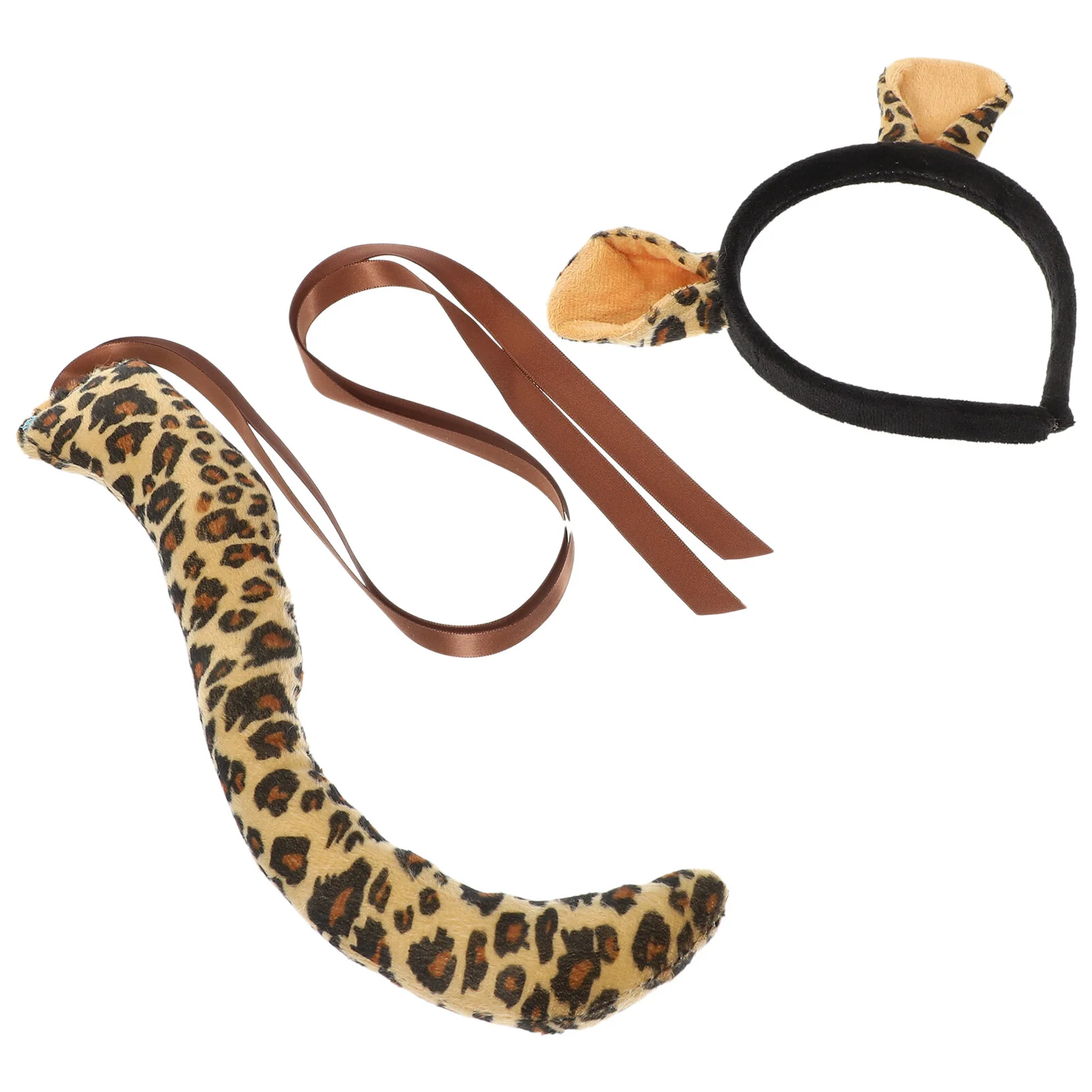 

Hair Accessories Leopard Ear Hairband Tail Animal Costume Cosplay Headband Adult