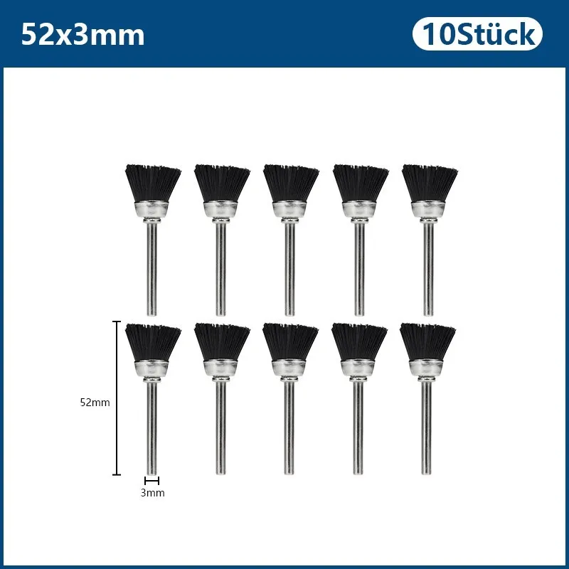 

Набор Нейлоновых Щеток XCAN С Хвостовиком 3,0 Мм, Аксессуары Для Вращающихся Инструментов Для Полировки, Металлообработки