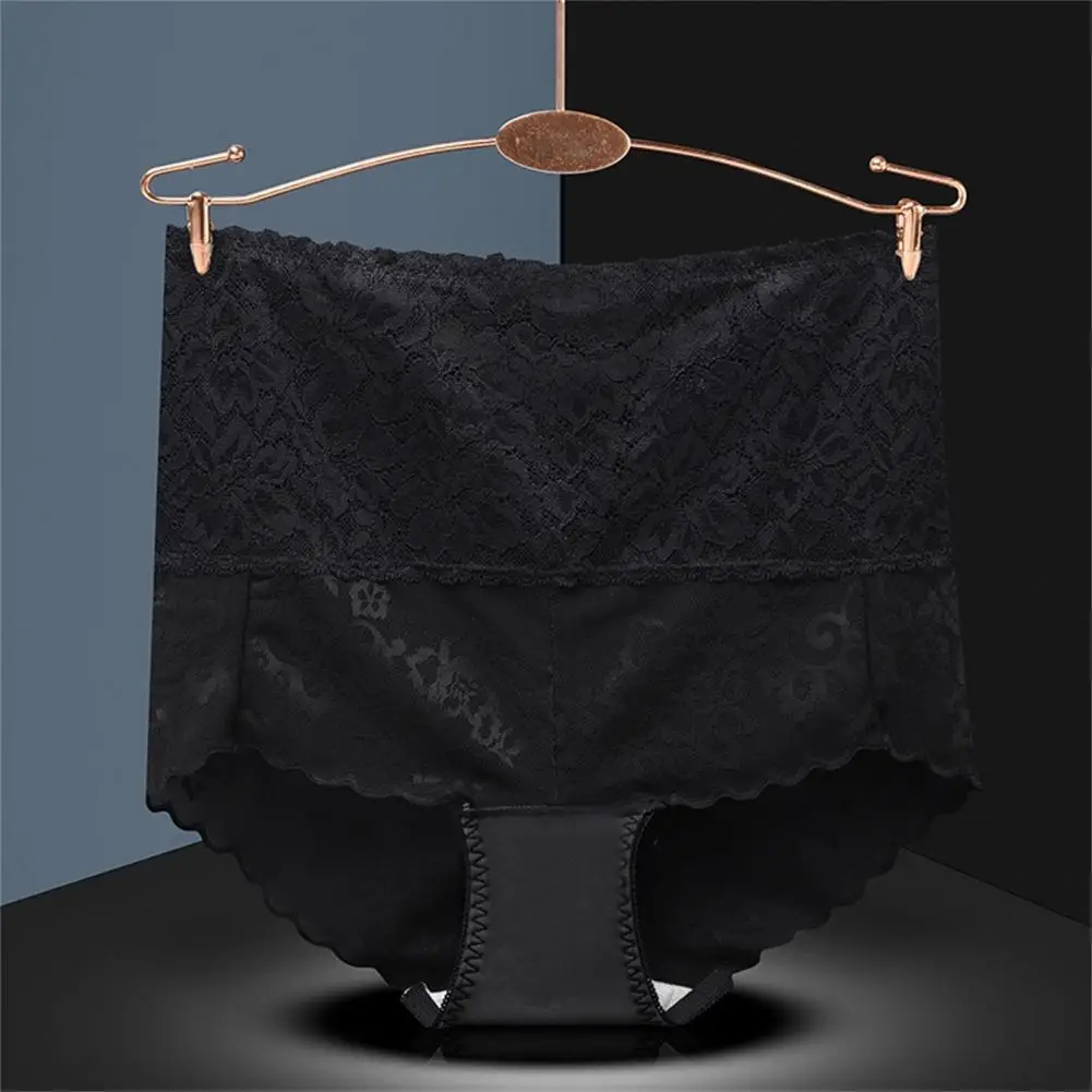 

Женские трусики с высокой талией и вышивкой, удобные прозрачные кружевные трусики, кружевные трусики для романтичной ночи
