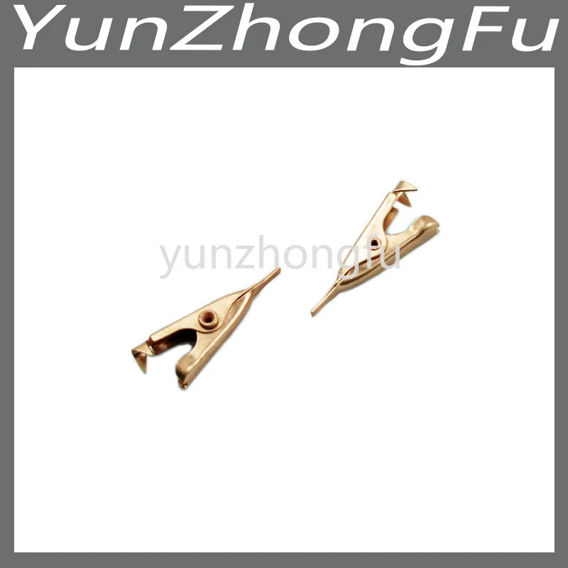 

Медный зажим из чистой меди зажим под крокодила проводка электронный зажим плоский рот маленький размер