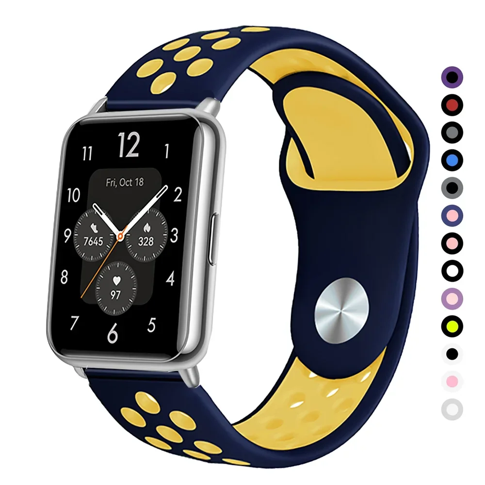 

Silicone Strap for HUAWEI watch fit 2 band smartwatch accessories breathable correa Replacement belt HUAWEI watch fit2 strap
