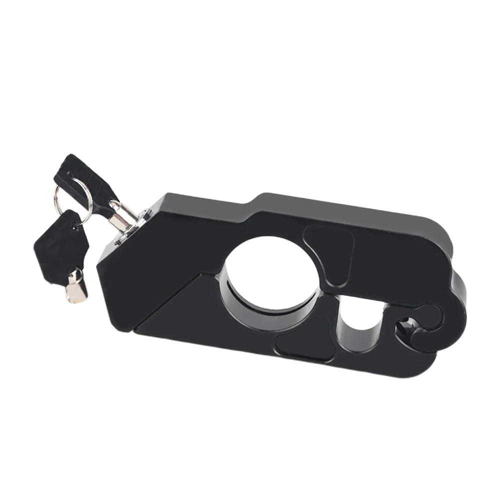 

1Pc Aluminum Alloy Lock Motorcycle Handlebar Lock For Moving Parts(Black)